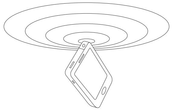 SELECT BLUETOOTH AS THE INPUT SOURCE BY PUSHING THE SOURCE/WAKE BUTTON. BLUETOOTH IS NOW ACTIVATED, WITH A FLASHING RED LED IF NO DEVICE IS CONNECTED, AND A SOLID RED LED IF A DEVICE IS CONNECTED.  THE LOUDSPEAKER WILL NOW AUTOMATICALLY SEARCH FOR PAIRED DEVICES FOR THREE MINUTES, AND THE LED WILL RAPIDLY FLASH RED DURING THE SEARCH. THE KILBURN WILL LOCATE DEVICES WITHIN RANGE THAT HAVE PREVIOUSLY BEEN CONNECTED AND WILL CONNECT THEM AUTOMATICALLY.  IF NO DEVICES ARE LOCATED WITHIN THREE MINUTES, THE LOUDSPEAKER WILL REVERT TO STANDBY STATUS (THERE IS MORE INFORMATION ON THE STANDBY MODES ON PAGE 022).  IF THE PAIR BUTTON IS PUSHED WHILE BLUETOOTH IS SELECTED AS  THE AUDIO SOURCE, THE LOUDSPEAKER WILL PERFORM A NEW SEARCH FOR THREE MINUTES AFTERWARDS, DURING WHICH TIME, THE LED WILL RAPIDLY FLASH RED.